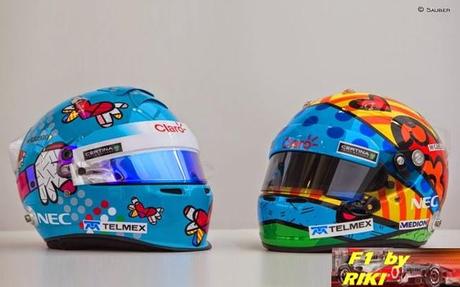 CASCOS ESPECIALES PARA EL GP DE MONACO 2014 CASCOS ESPECIALES PARA EL GP DE MONACO 2014