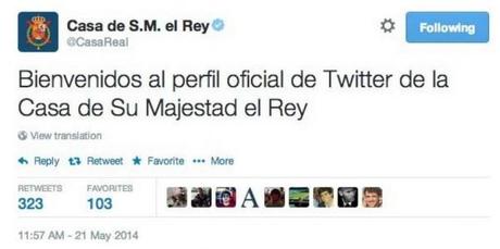 twitter Rey Tiempos modernos