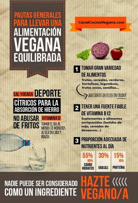 Pautas para una alimentación vegana equilibrada