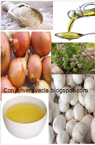 conlaneveravacia.blogspot.com CEBOLLA Y CHAMPIÑONES CARAMELIZADOS AL MICROONDAS.