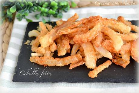 Receta de cebolla frita casera. Fácil y rápida. Receta de cebolla frita casera. Fácil y rápida.