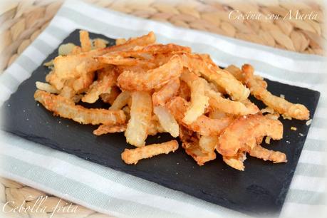 Receta de cebolla frita casera. Fácil y rápida. Receta de cebolla frita casera. Fácil y rápida.