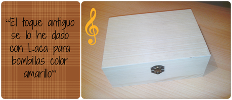 Decorando una caja de madera Decorando una caja de madera