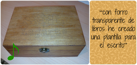 Decorando una caja de madera Decorando una caja de madera