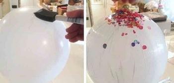 Cómo hacer un cuenco con confeti Cómo hacer un cuenco con confeti