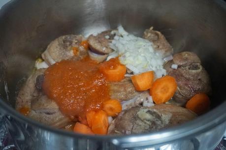 Osobuco de pavo en olla express Osobuco de pavo en olla express