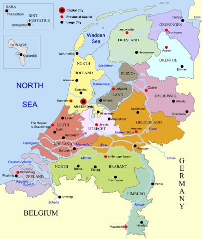 Provinvia de Groninga al Norte de Holanda, frontera con Alemania
