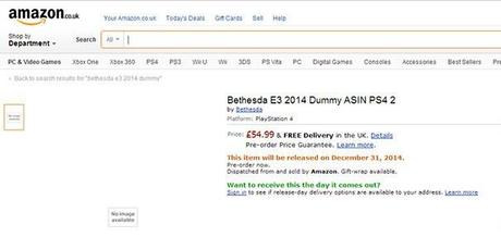 Amazon filtra que Bethesda anunciará un nuevo juego en el E3 2014 bethesda_e3