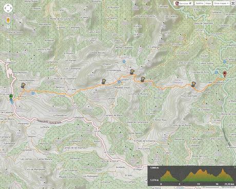 Transcantábrica Tarna - Pontón: Mapa de la ruta