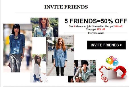 Descuento del 50% en Sheinside Descuento del 50% en Sheinside