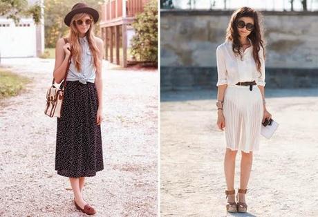 TRENDS; ES LA FALDA MIDI LA NUEVA MINI??.-