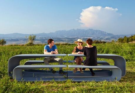 Mesa y banco Grasshopper. ESCOFET. Mesa y banco Grasshopper. ESCOFET.