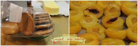 cheesecake de miel de caña y albaricoques  balsamicos