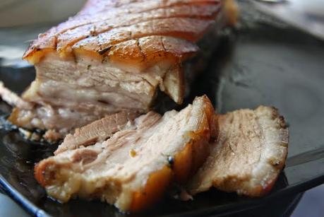 Pancetta glaseada a baja temperatura Pancetta glaseada a baja temperatura