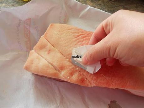 Pancetta glaseada a baja temperatura Pancetta glaseada a baja temperatura