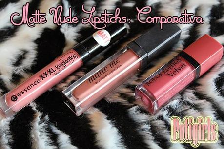 MATTE NUDE LIPSTICKS: ESSENCE vs SLEEK vs BOURJOIS MATTE NUDE LIPSTICKS: ESSENCE vs SLEEK vs BOURJOIS