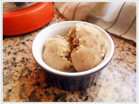 Helado de platano y chocolate