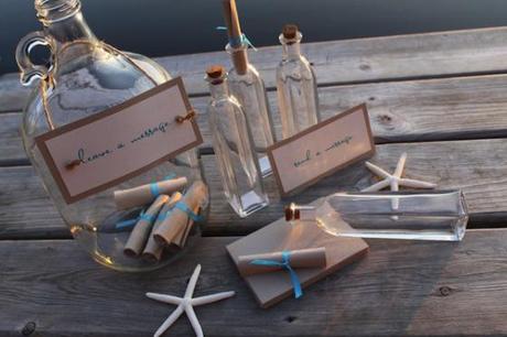 Mensaje en una Botella libros de firmas diferente mensajes en una botella para bodas deseos para los novios