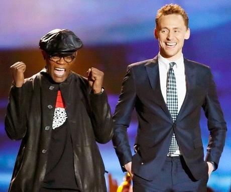 Jackson y Hiddleston samuel l jackson, tom hiddleston, cancer, el zorro con gafas