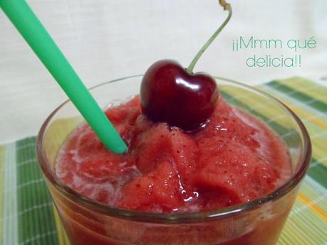 SORBETE DE CEREZAS SORBETE DE CEREZAS