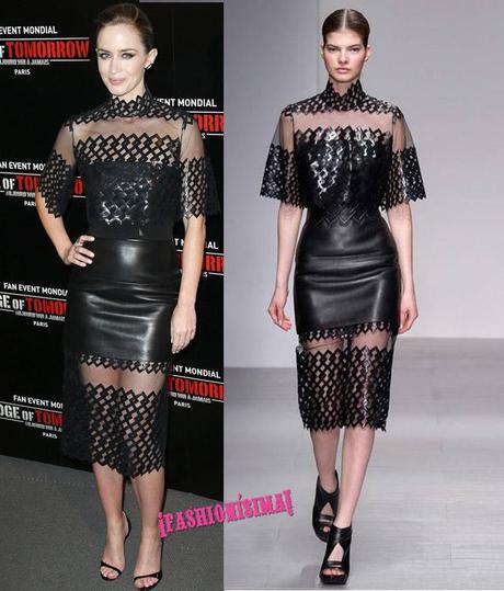 Los looks de Emily Blunt en la gira promocional de Edge of Tomorrow 'Edge of Tomorrow' Paris Premiere