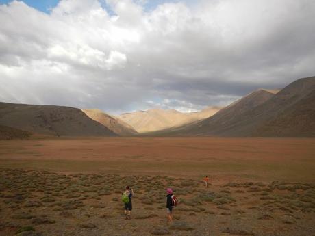 Lago estacional Izourar en el Alto Atlas (Marruecos)