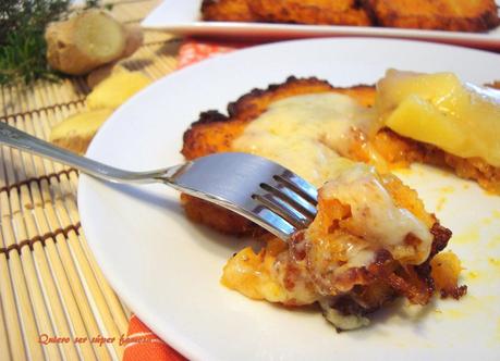 Tortitas de calabaza con jengibre y hierbas aromáticas (Kürbis Puffer)