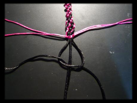 Pulsera con disco Kumihiro cuadrado Pulsera con disco Kumihiro cuadrado