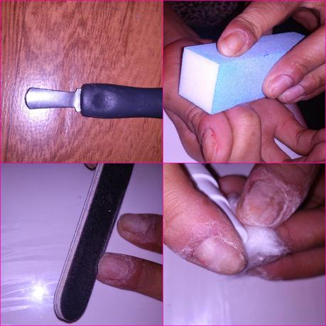 Preparación de la uña para hacer la manicura permanente en casa Preparación de la uña para hacer la manicura permanente en casa