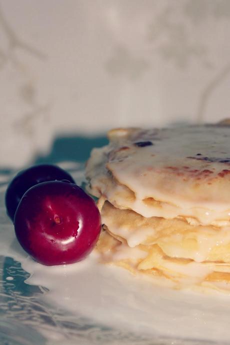 TARTA DE CREPES CON GLASEADO