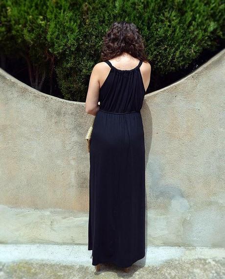 Maxi-vestido negro