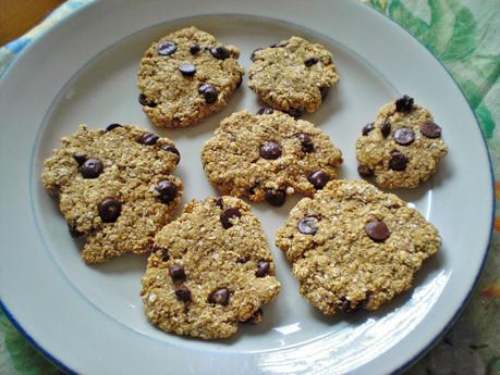 Galletas de avena y chocolate / Oatmeal chocolate chip cookies