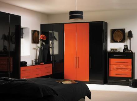 7 habitaciones decoradas en naranja y negro