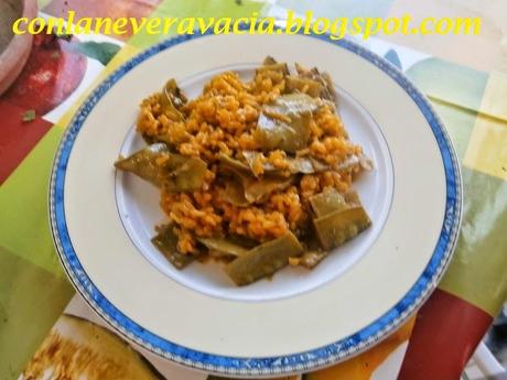 conlaneveravacia.blogspot.com ARROZ A LA CAZUELA CON TIRABEQUES.