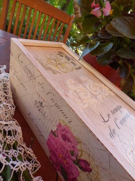 Caja de vino alargada Caja de vino alargada