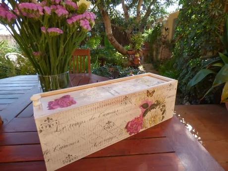 Caja de vino alargada Caja de vino alargada