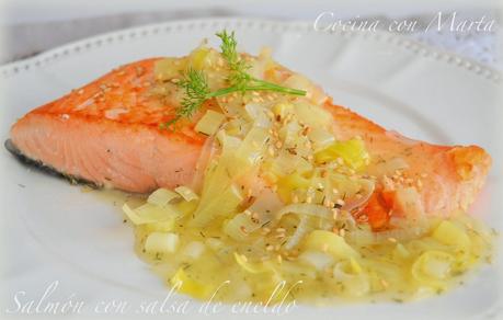 Salmón en salsa de eneldo. Receta casera, fácil y rápida. Salmón en salsa de eneldo. Receta casera, fácil y rápida.