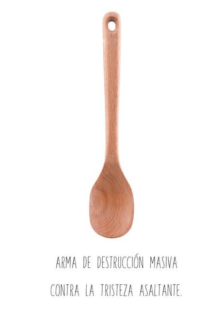 Receta de la tristeza al asalto. cuchara