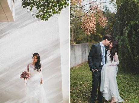 Una boda en tonos rosas y dorados