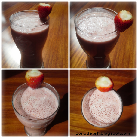 Smoothie saludable de Fresas Smoothie saludable de Fresas