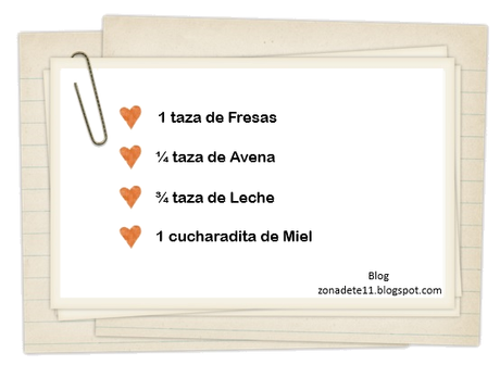 Smoothie saludable de Fresas Smoothie saludable de Fresas