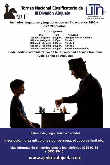 Asoc. Bobby Fischer anuncia su campeonato eliminatorio de 3era división.