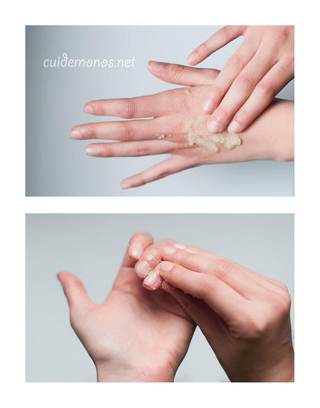 Exfoliante de manos casero Exfoliante de manos casero