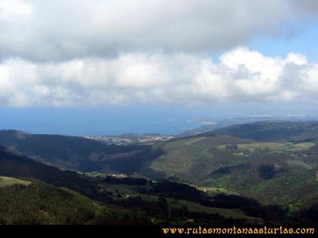 Ruta Llan de Cubel y Cueto: Vista de la zona central de Asturias