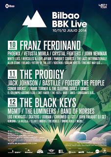 Abonos a mitad de precio para el Bilbao BBK Live 2014