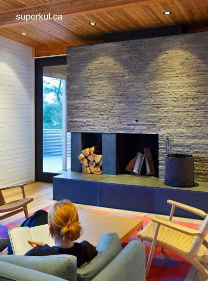 Cabaña moderna de madera con techo metálico en Ontario. - Paperblog