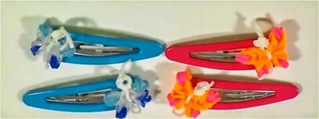 Cómo hacer unas pinzas para el pelo con mariposas de gomas Cómo hacer unas pinzas para el pelo con mariposas de gomas