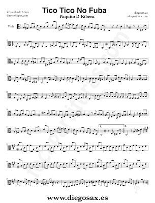 Tico Tico No Fuba de Zequinha de Abreu Partitura de Viola Canción Popular Brasileña Tubepartitura Tico Tico No Fuba de Zequinha de Abreu Partitura de Viola Canción Popular Brasileña