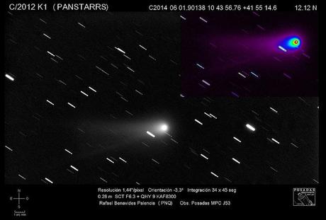 El cometa C/2012K1 Panstarrs C2012K1_20140601©Rafael Benavides