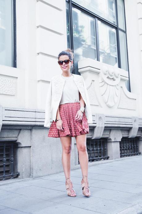 Embroidered_Jacket-Twin_Set-Polka_Dots_Skirt-Alexander_Wang_Sandals-Outfit-Street_Style-21